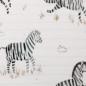 Preview: Baumwolljrsey Druck Zebra auf Altweiss by Christiane Zielinski